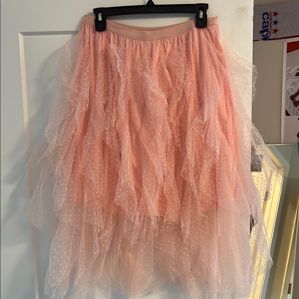 Elegant Pink Tulle Skirt